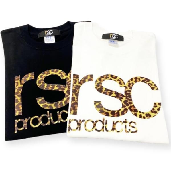 "レオパードロゴ"コットンTシャツ （全２色）