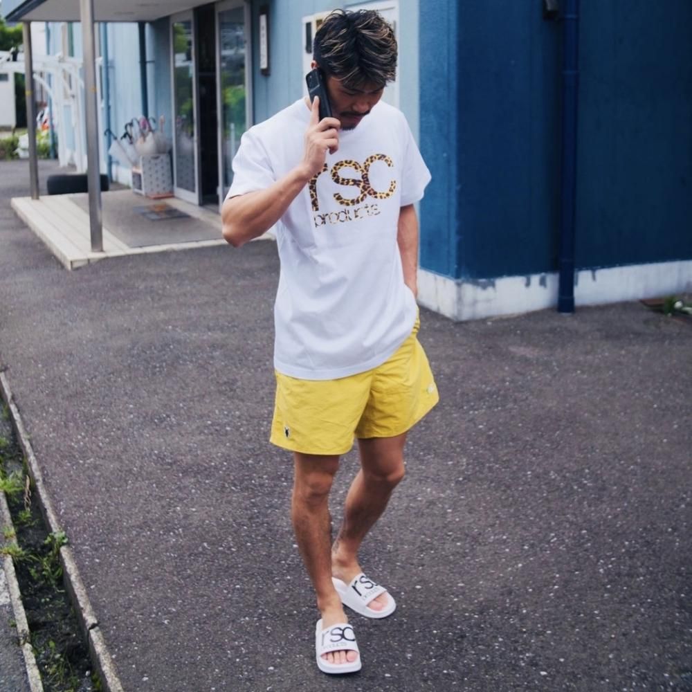 "レオパードロゴ"コットンTシャツ （全２色）