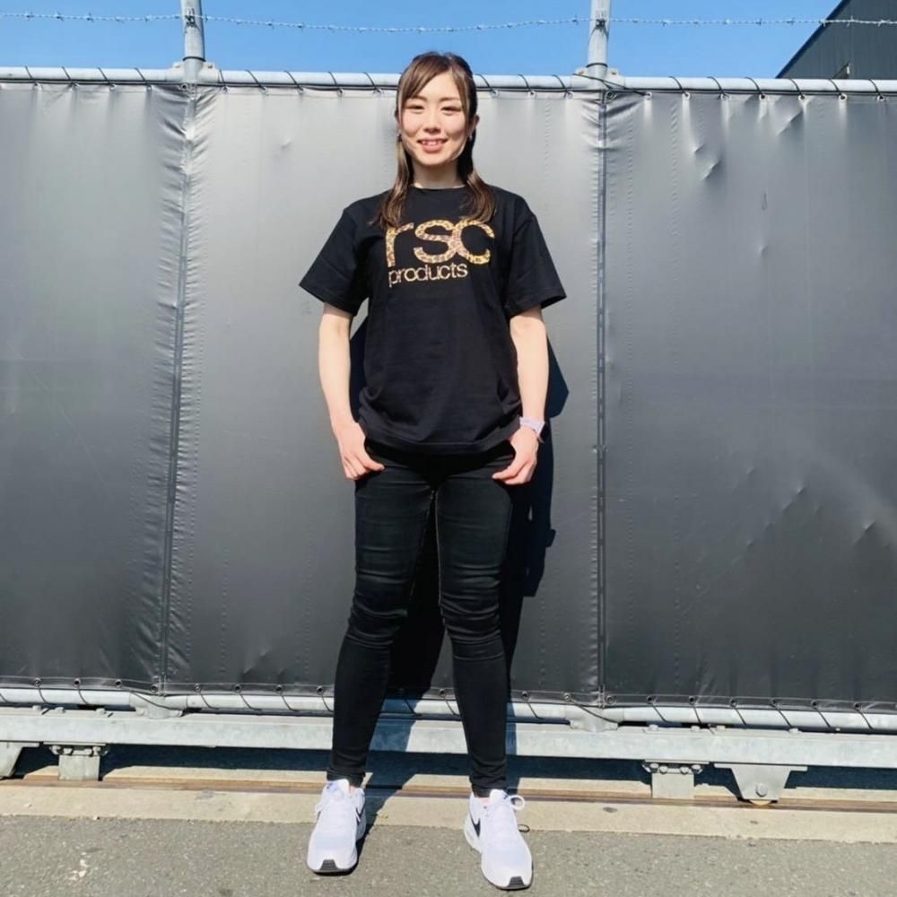 "レオパードロゴ"コットンTシャツ （全２色）