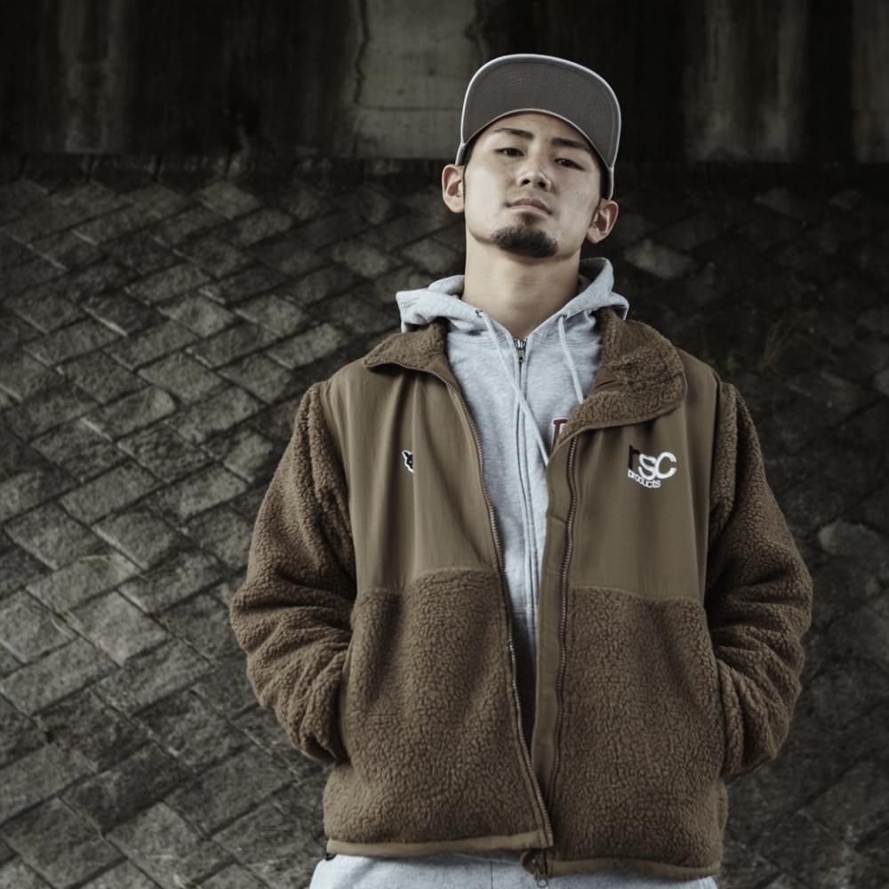 【SALE 50％OFF】RSCロゴ刺繍 ボアフリースブルゾン