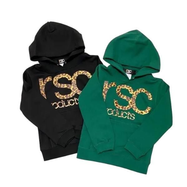 [KIDS子供サイズ] レオパードロゴ スウェット プルオーバー