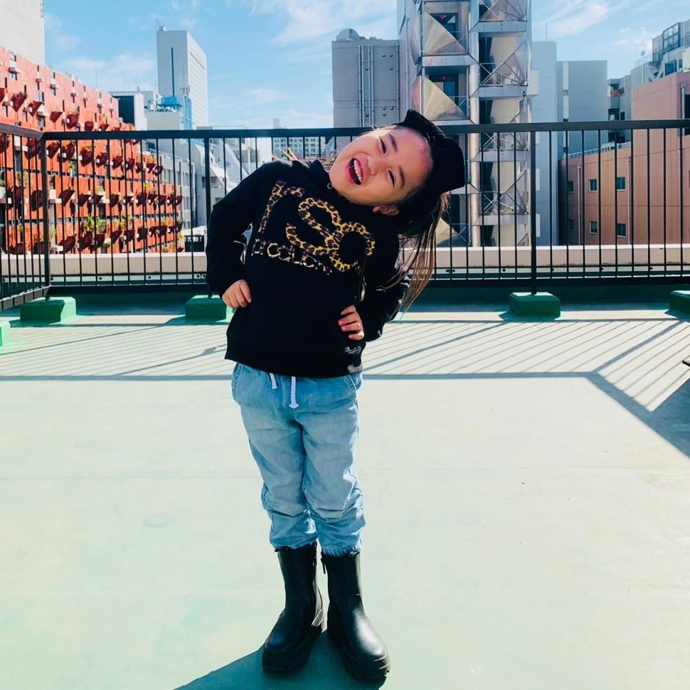 [KIDS子供サイズ] レオパードロゴ スウェット プルオーバー