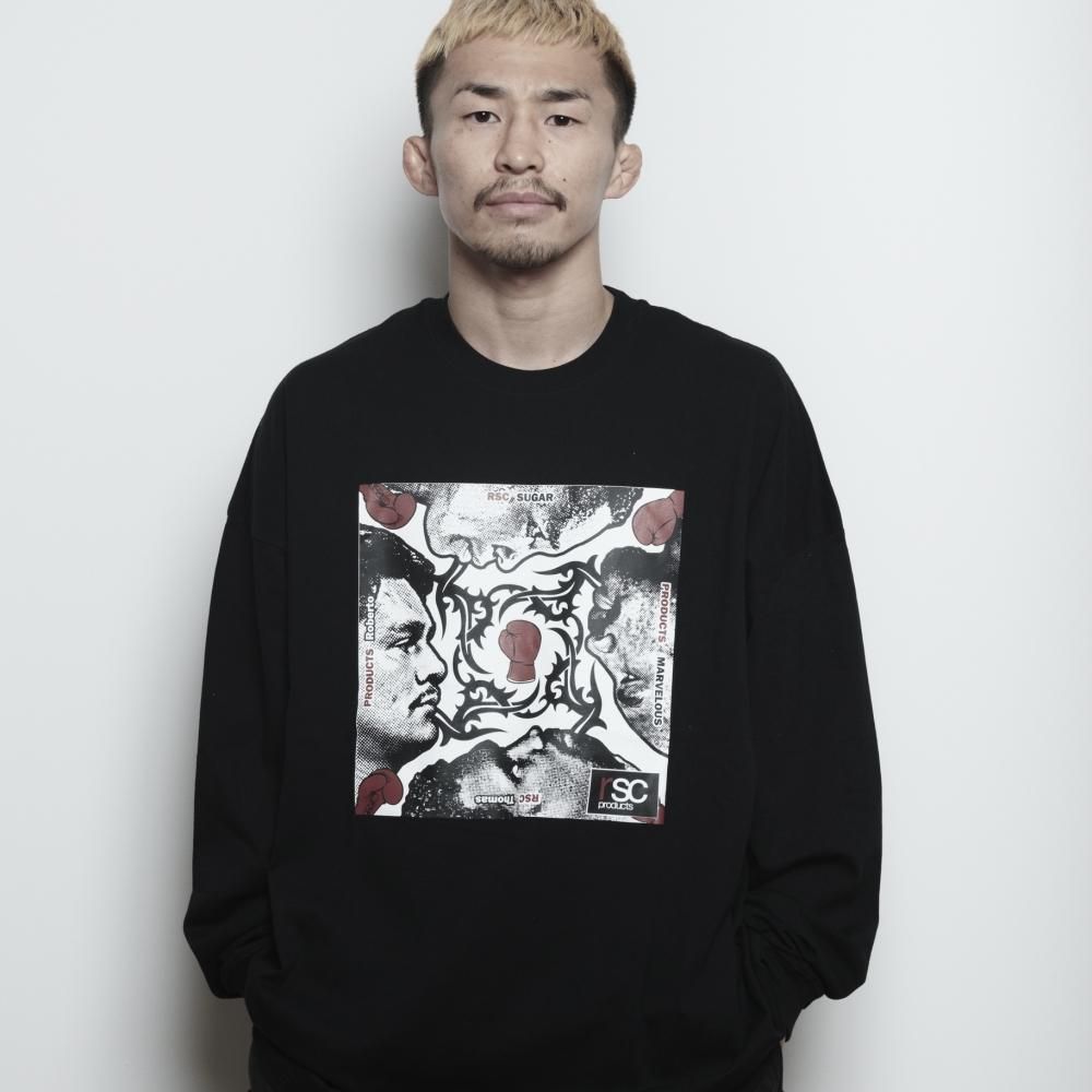 ”HOT BOXERS” ビッグシルエット ロングスリーブ Tシャツ