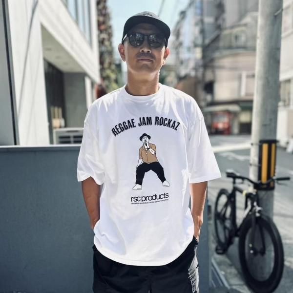 希少！Rick Rack/Tシャツ/グラフィック/R/白/M/バンド/音楽 TAKAFIN REGGAE JAM ROCKAZビッグシルエット Tシャツ – rscproducts