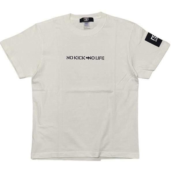 【セール20％OFF】 NO KICK NO LIFE コラボTシャツ（ホワイト）