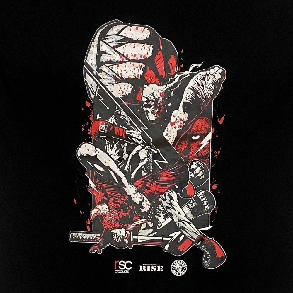 RISE ×RSC×JUMBO MAACTH コラボ ビッグシルエットコットンTシャツ（全3色）