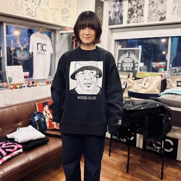 BOXER CLUB "mike"  ビッグシルエットクルーネックスウェット（裏起毛）(全２色）