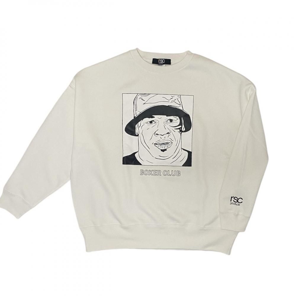 BOXER CLUB "mike"  ビッグシルエットクルーネックスウェット（裏起毛）(全２色）