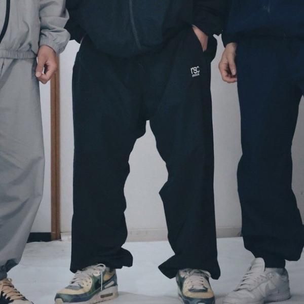 ワンポイント刺繍 コットンライクパンツ