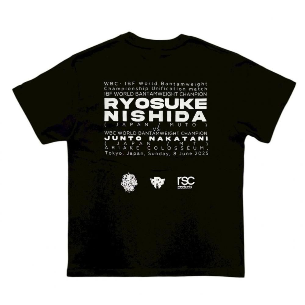 『新品未開封【XL】』中谷潤人×西田凌佑 統一戦記念Tシャツ 西田凌佑世界統一戦応援Tシャツ （黒） – rscproducts online shop