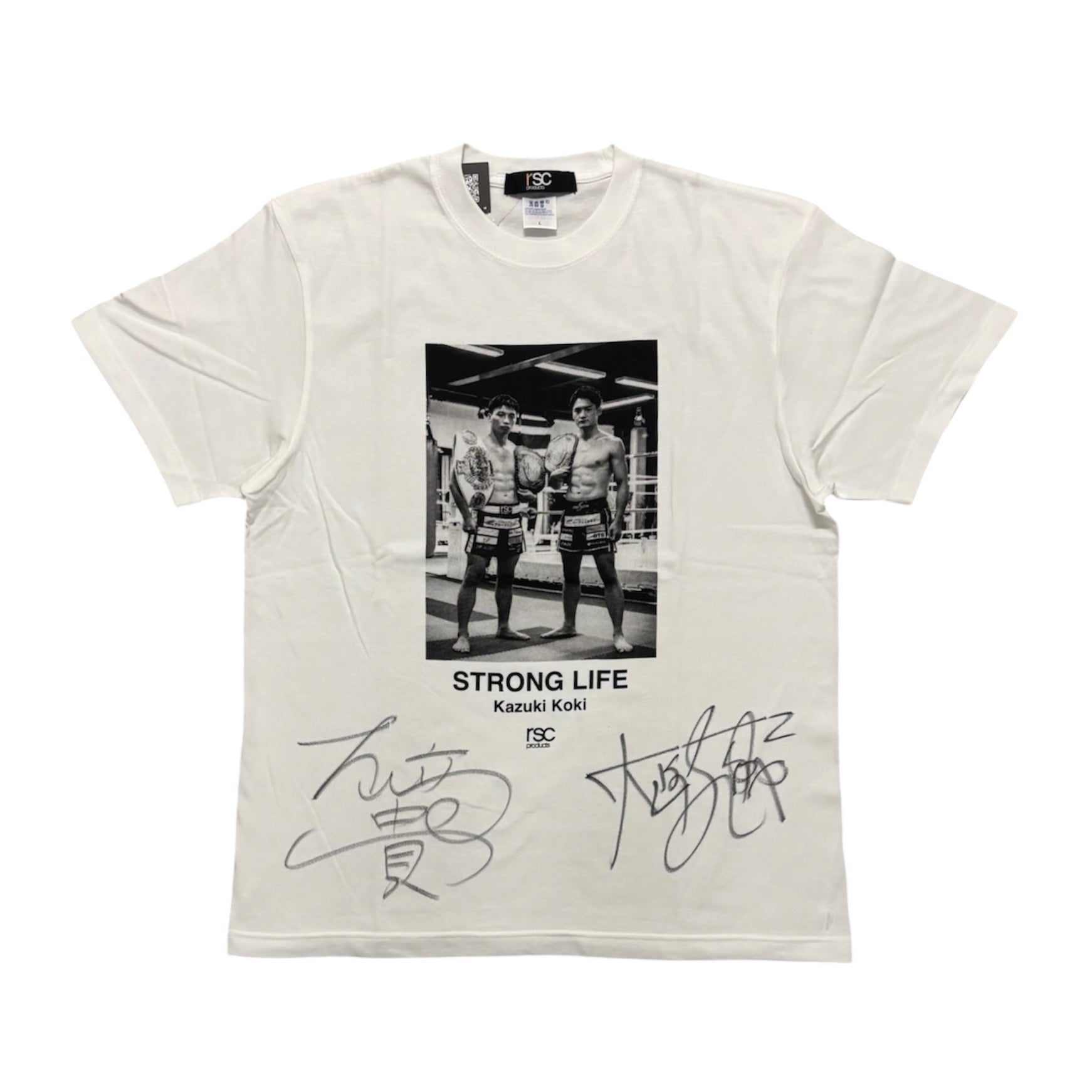 大﨑一貴・孔稀 直筆サイン入り】STORONG LIFE PHOTO Tシャツ
