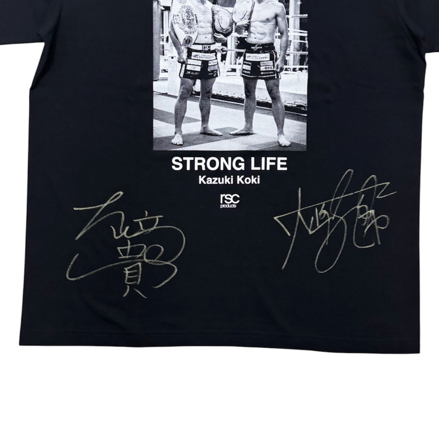 大﨑一貴・孔稀 直筆サイン入り】STORONG LIFE PHOTO Tシャツ