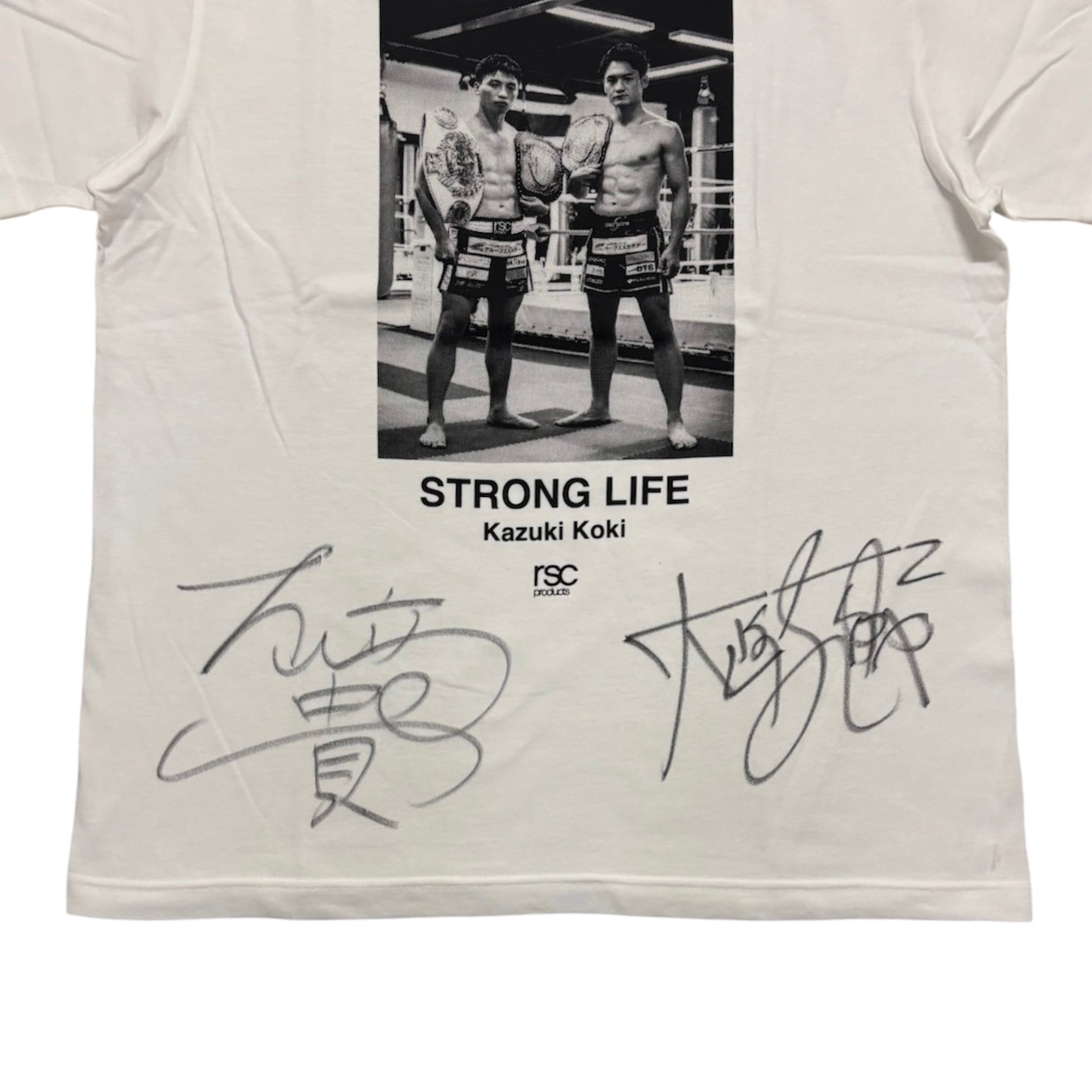 【大﨑一貴・孔稀 直筆サイン入り】STORONG LIFE PHOTO Tシャツ