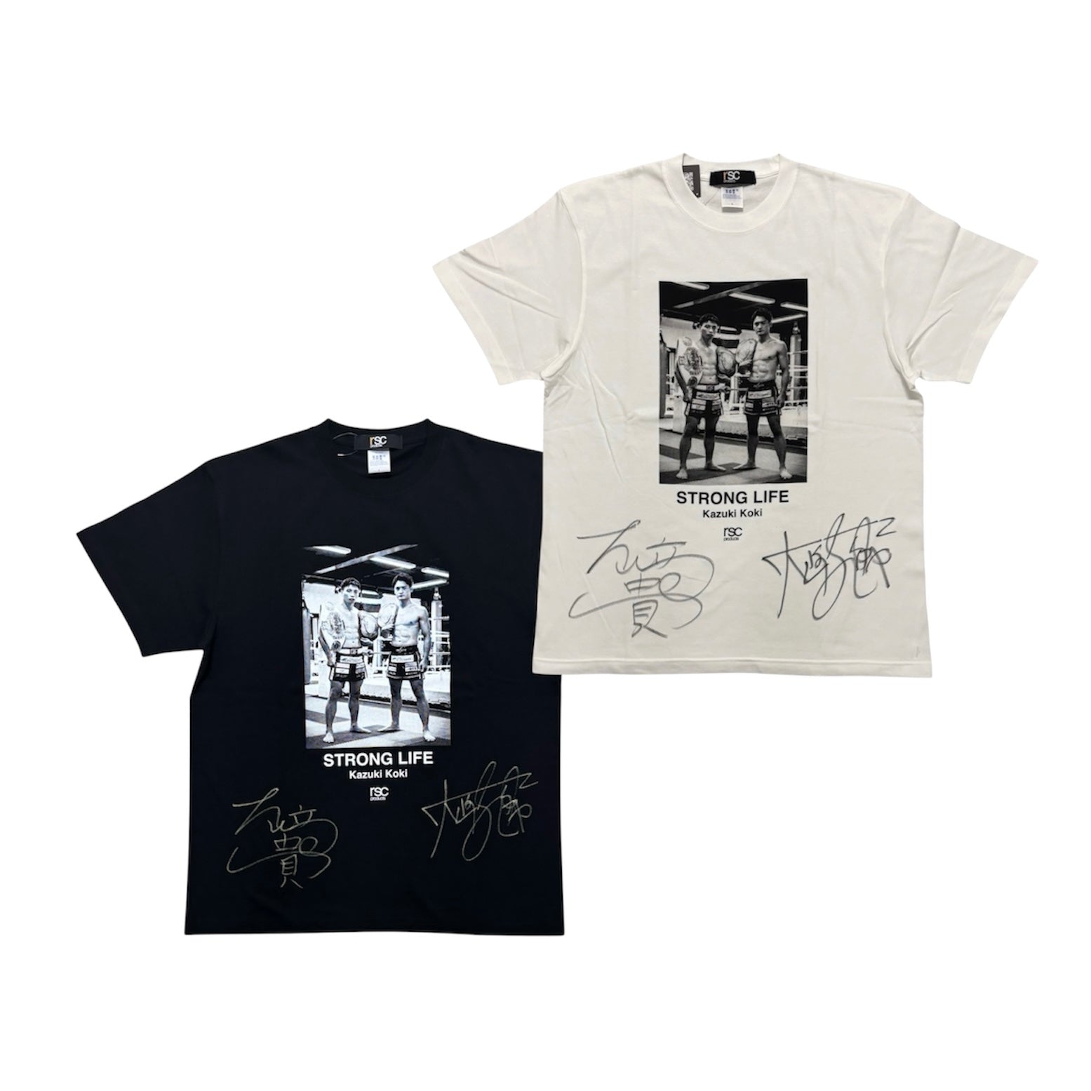大﨑一貴・孔稀 直筆サイン入り】STORONG LIFE PHOTO Tシャツ