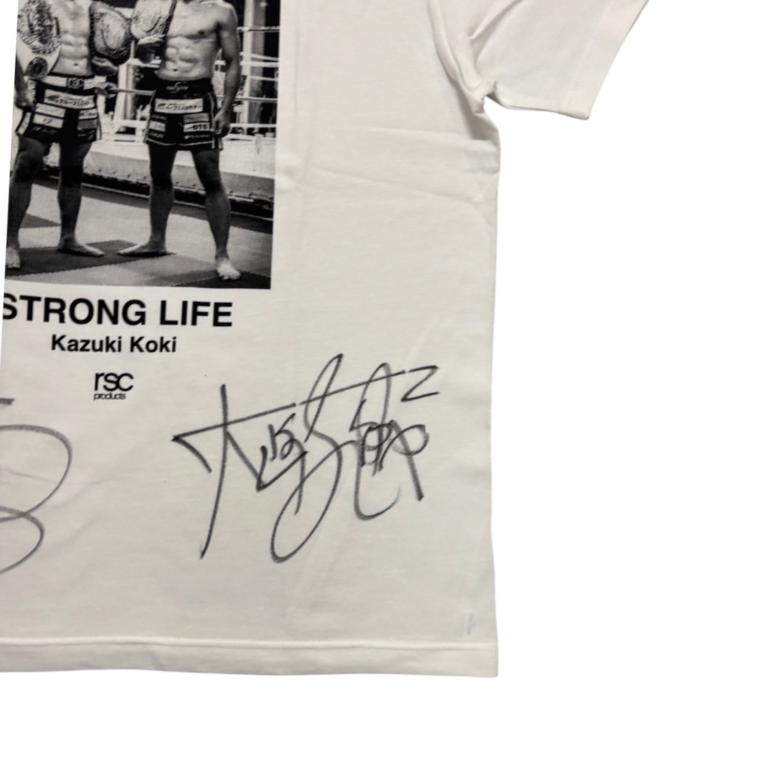 【大﨑一貴・孔稀 直筆サイン入り】STORONG LIFE PHOTO Tシャツ