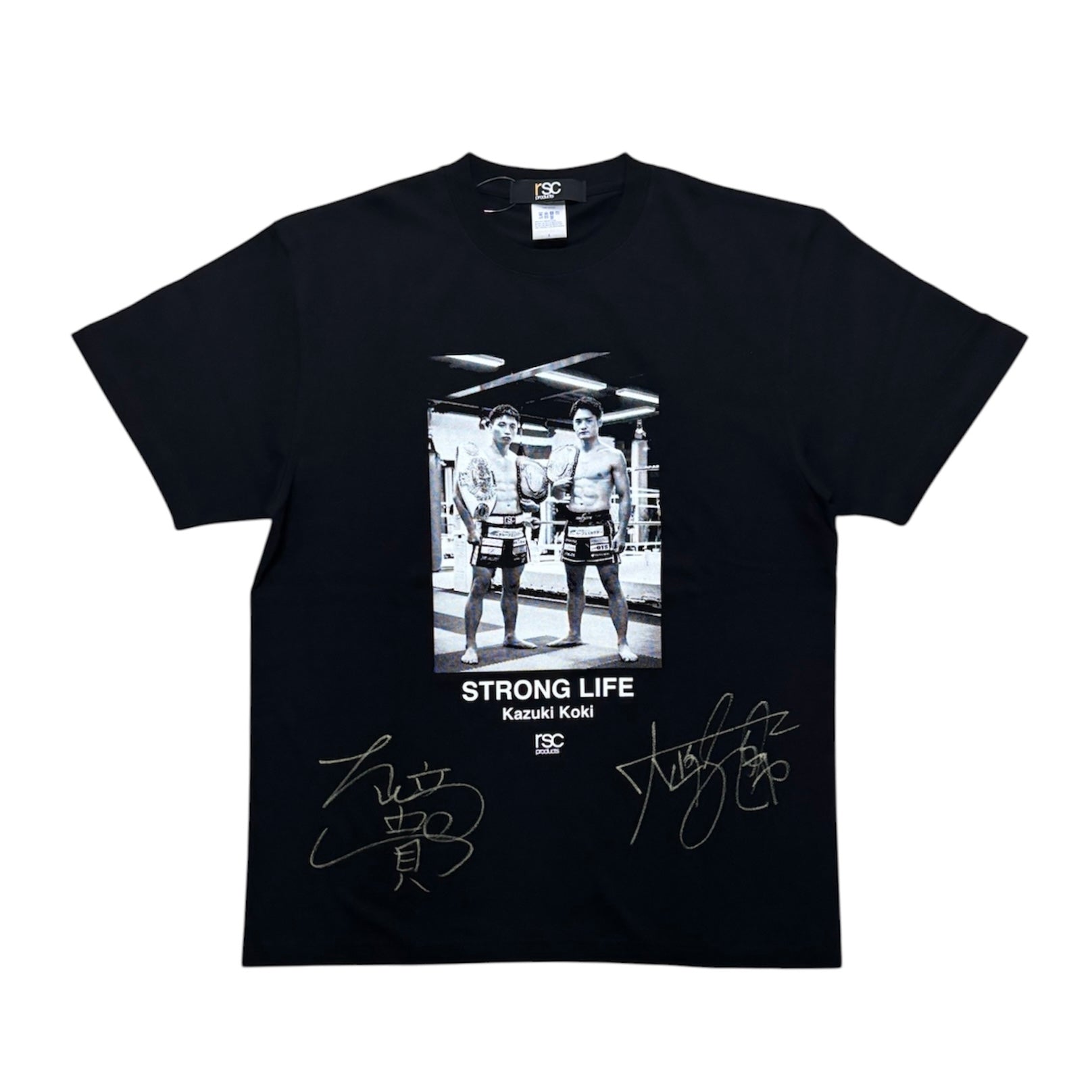 【大﨑一貴・孔稀 直筆サイン入り】STORONG LIFE PHOTO Tシャツ