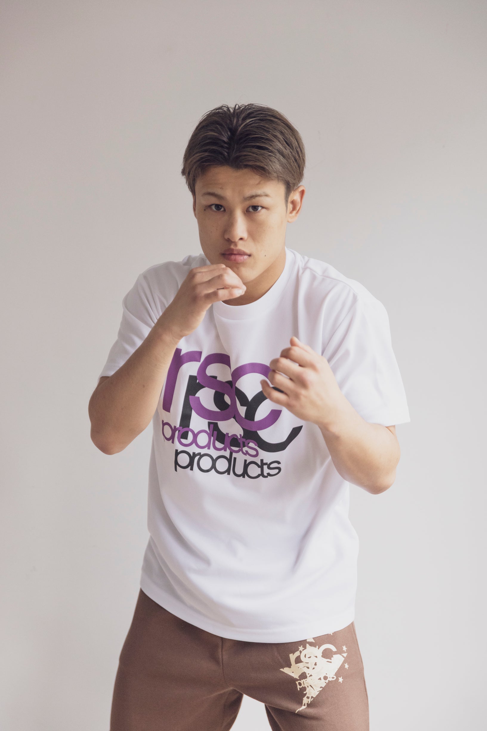 rsc products ×はじめの一歩限定Tシャツ ホワイト　ボクシング 日本を代表する人気ボクシングコミック『はじめの一歩』とスポーツ老舗